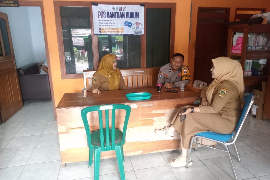 Jaga Kondusifitas Lingkungan Pendidikan, Bhabinkamtibmas Desa Brumbun Gandeng Kepala Sekolah Jadi Mitra Informasi